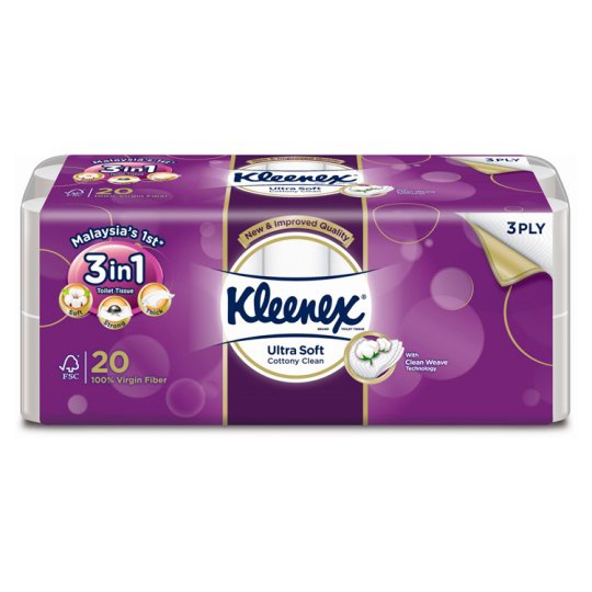 KLEENEX BT U/SOFT REGULAR 3PLY 20Rx200S Shopee Malaysia