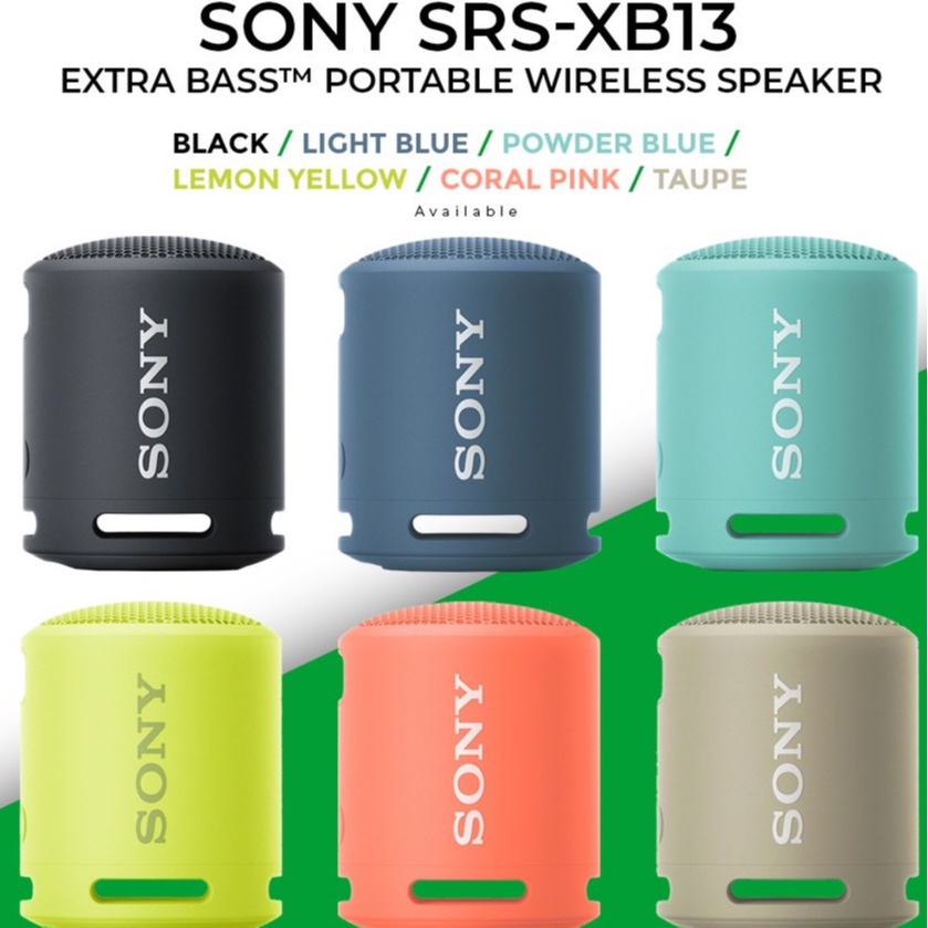 Sony SRSXB13 Extra Bass Portable Bluetooth Speaker with water proof [1