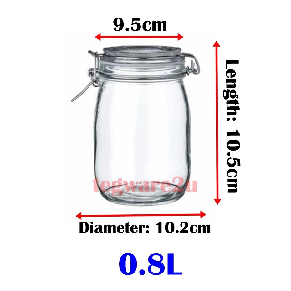 KJAR GLASS CANISTER JAR AIRTIGHT WITH LID IKea STYLE [READY STOCK
