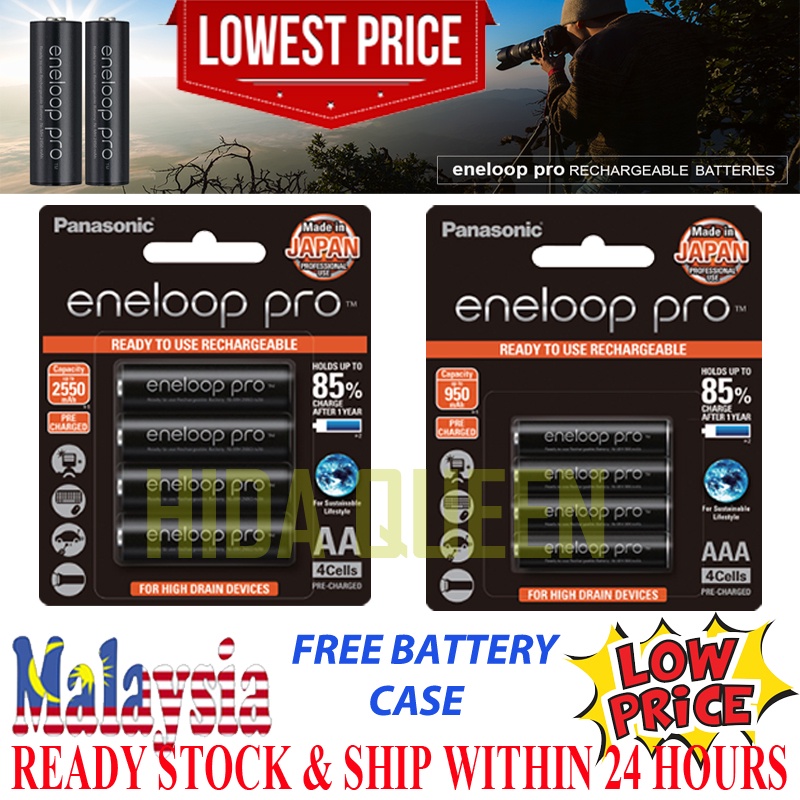 Panasonic Eneloop Pro Battery AA/ Battery AAA Rechargeable Battery
