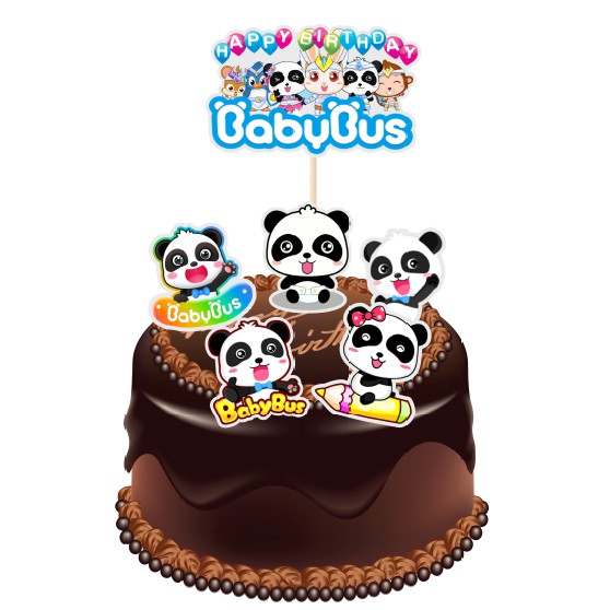 Babybus cake topper LAMINATED | Shopee Malaysia