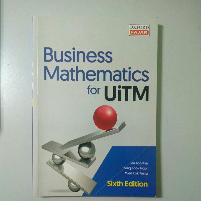 Business Mathematics for Uitm (sixth Edition) | Shopee Malaysia