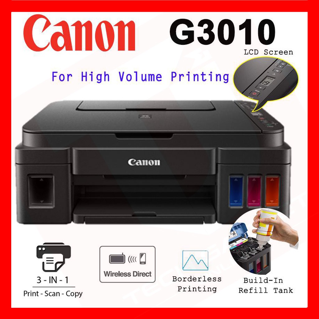 Limited Allocation Canon Pixma G3010 Low Cost Ink Tank Wireless All In One Home Use Color 7376