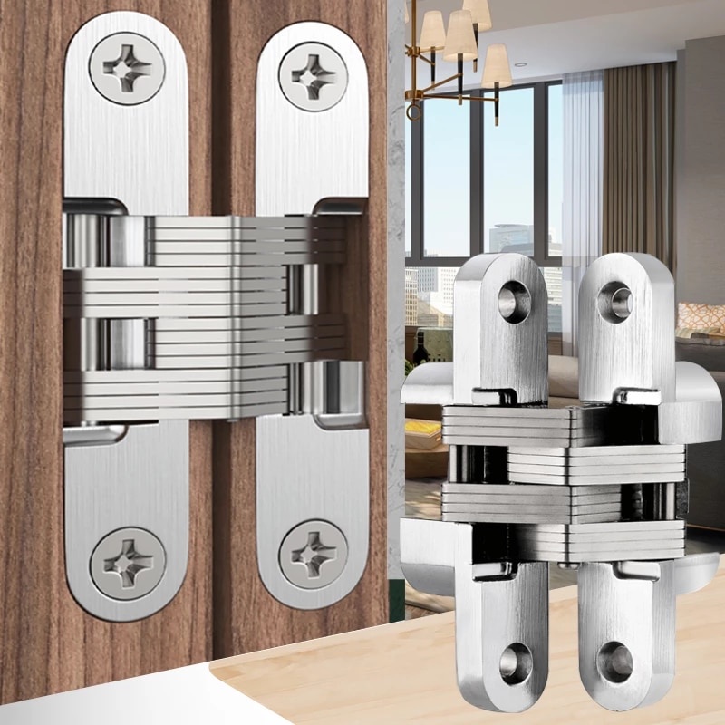 Stainless Steel Cross Hinge 180 Degree Cabinet Furniture Folding Door ...