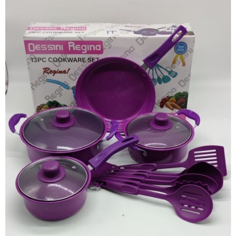Periuk Kuali Non Stick Cookware Set Periuk Wok Non Stick Frying Pan Pot ...