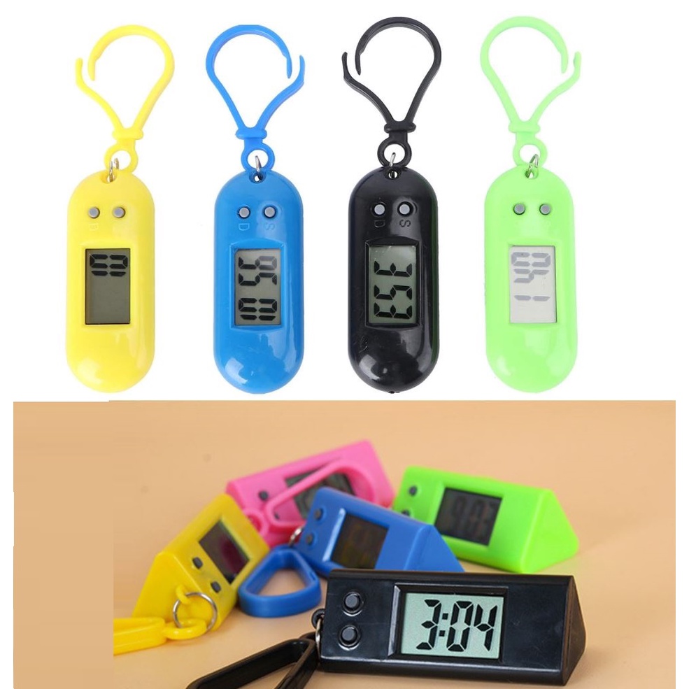 Keychain Pocket Watch Portable Digital Electronic Clock Desk Clock