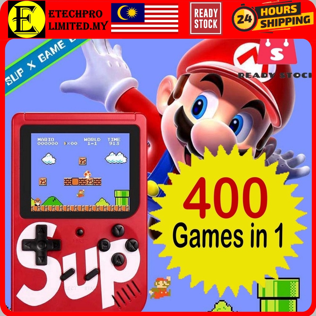 etechprolimited 400 Games Retro Mini Gameboy Super Mario Game Console ...