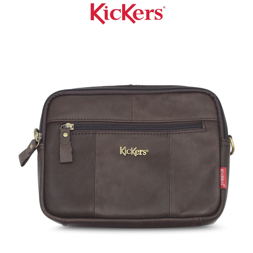 Kickers Genuine Leather Crossbody, Clutch Bag & Waist Pouch 3IN1 