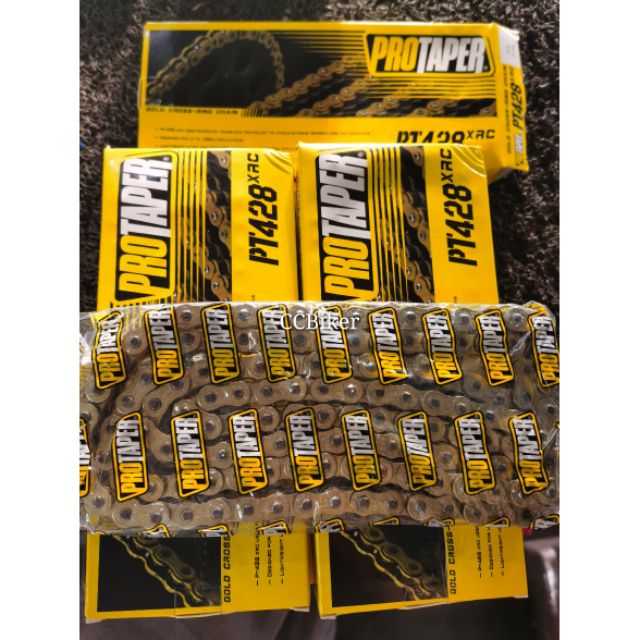 Pro Taper Protaper PT428MXZ1-134 Gold MX Motorcycle Chain - 428 Series ...