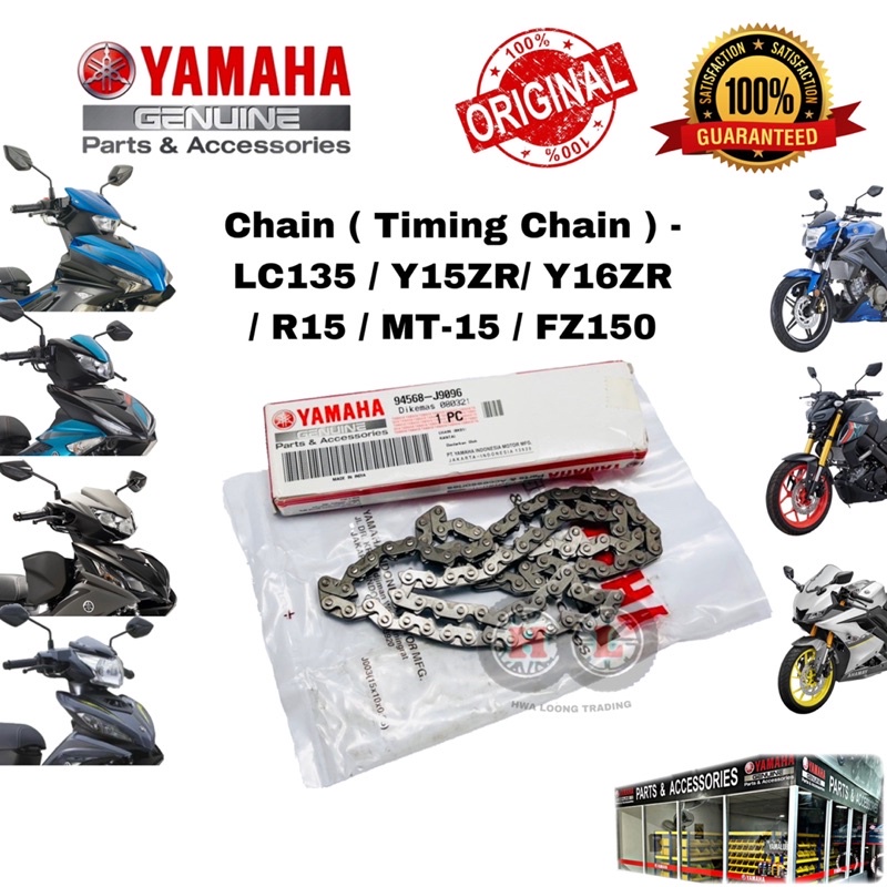 YAMAHA TIMING CHAIN LC135/Y15ZR/Y16ZR / R15 / MT15 /FZ150 Original ( Timing Chain Rantai Y15 LC