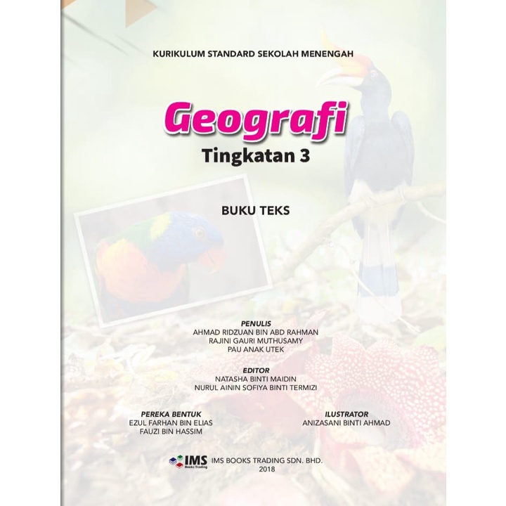 BUKU TEKS GEOGRAFI TINGKATAN 3 | Shopee Malaysia