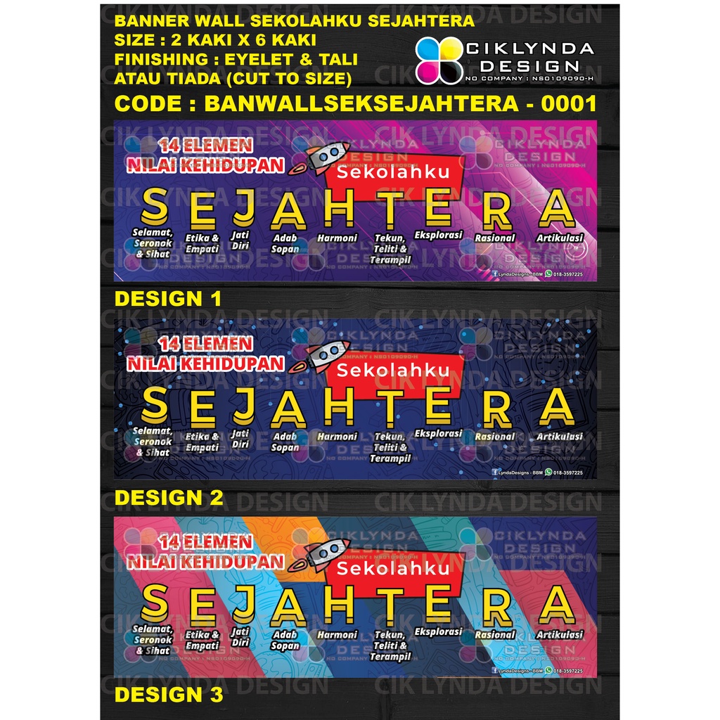 Pre Order Banner Sekolahku Sejahtera Shopee Malaysia 