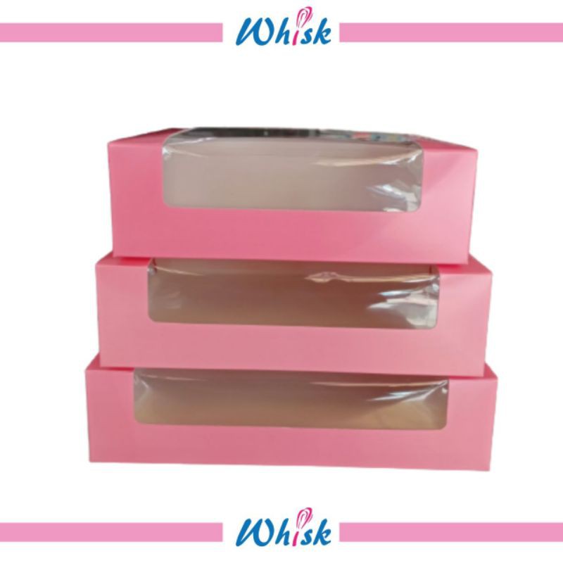 Cake Box L Shape Window / Kotak kek / Kotak Talam | Shopee Malaysia