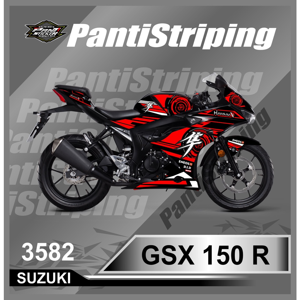 3582 SUZUKI GSX 150 R Motorcycle Sticker STRIPING Trim HAYABUSA ...