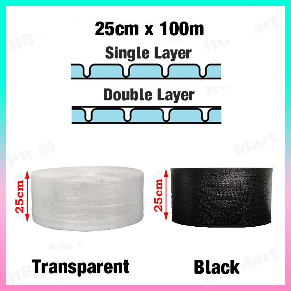 More Sizes Bubble Wrap Single Layer / Double Layer Air Bubble Clear