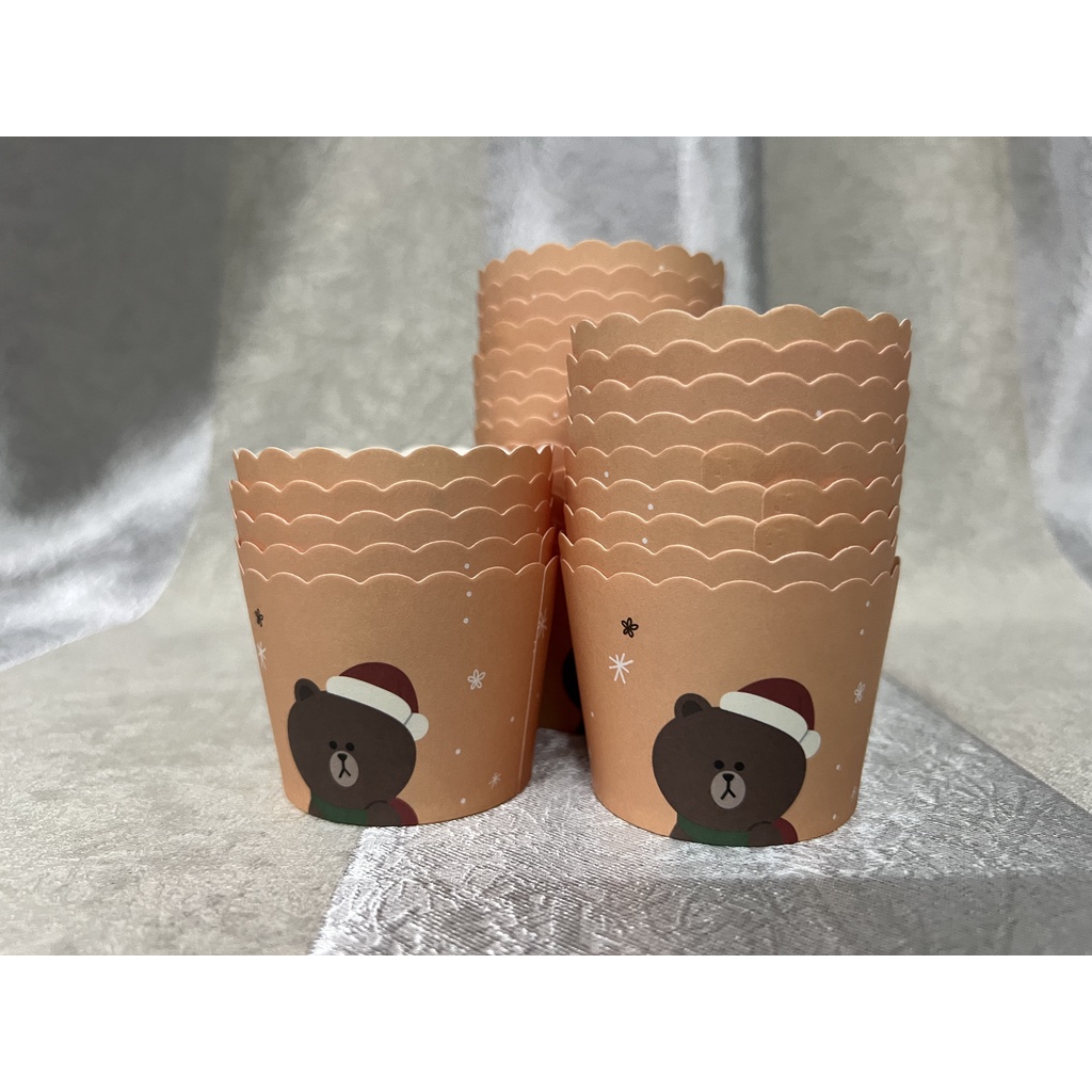 50+- pcs/Roll Colorful Small Paper Cup for Muffin Cup Bekas Kek CupCake ...