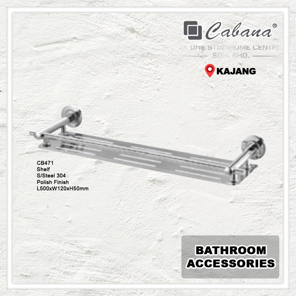 CABANA Bathroom Toilet Wall Stainless Steel Basket Shampoo Rack Storage ...