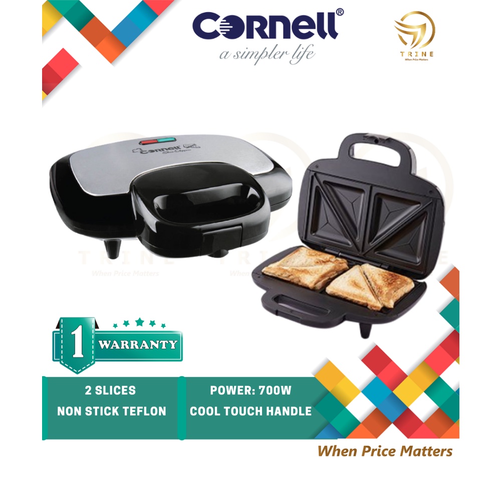 Cornell Nonstick Teflon Sandwich Maker CSME51 (2 Sandwich) Shopee