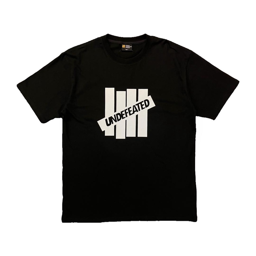 UNDEFEATED Signature Logo With Wordmark Tee (Black/White) | Shopee Malaysia