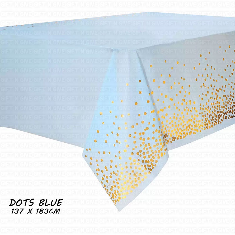 Dots 137 x 183cm Disposable Table Cloth Cover Waterproof Tablecloth