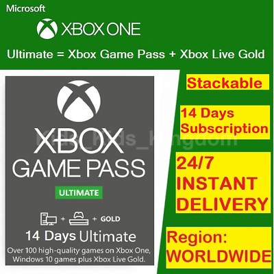 Xbox Game Pass Ultimate Live gold + Game pass 14 Days INSTANT Delivery 24/7