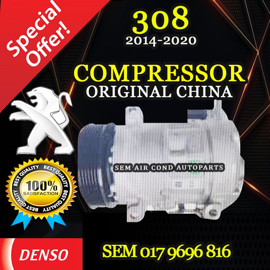 PEUGEOT 308 2014 - 2020 YEAR 6PK 6SEL16C ORIGINAL DENSO ND CHINA ...