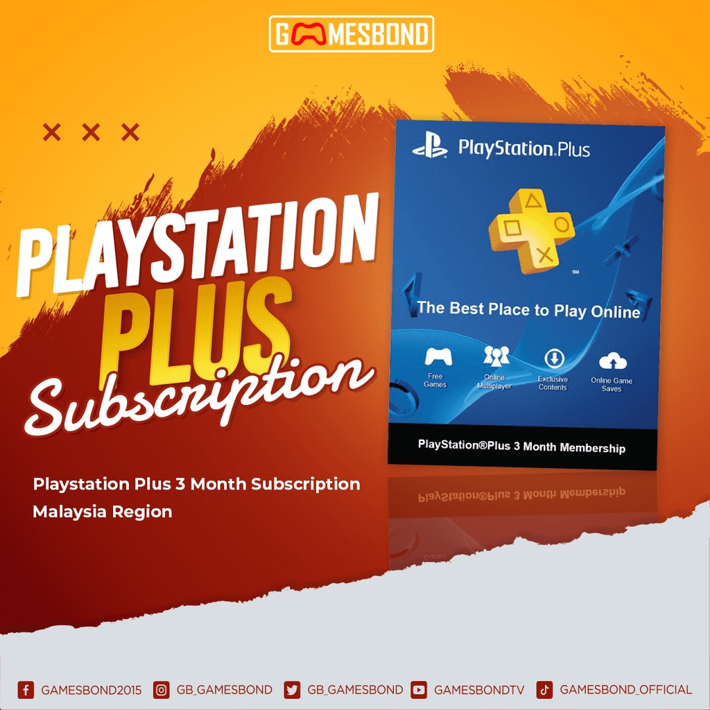 PS Plus 3 Month Subscription (R3) - PS4 | Shopee Malaysia