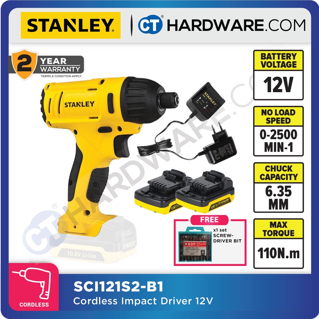 Stanley impact online driver