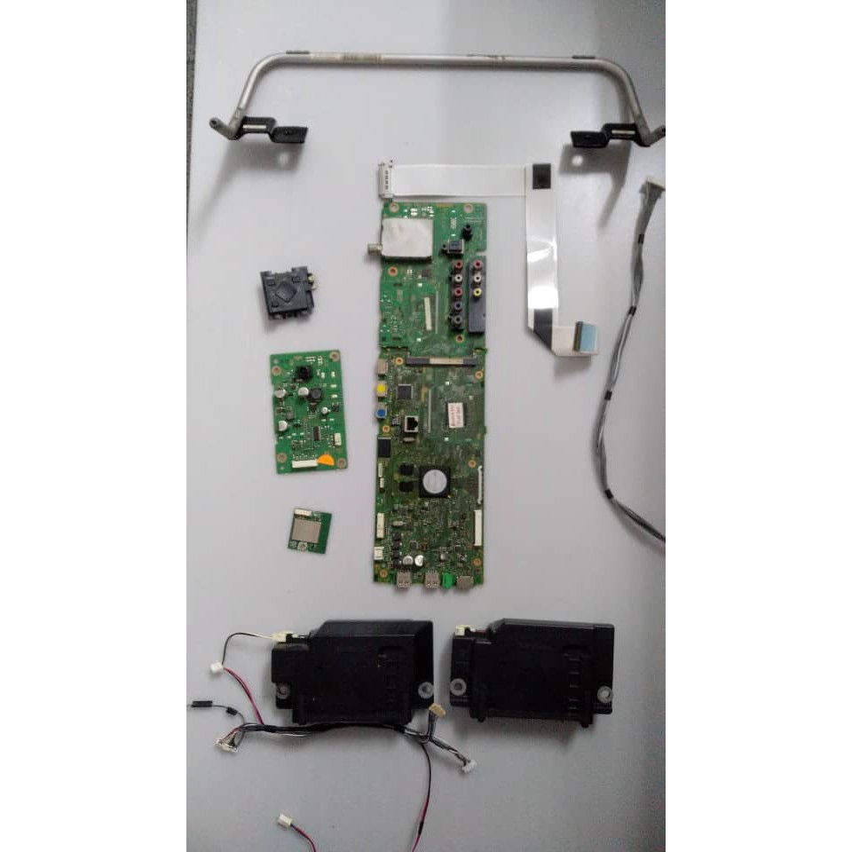 Sony KDL-40W600B Mainboard, Inverter, LVDS, Cables, Sensor, Wifi, Speaker,  Stand. Used TV Spare Part LCD/LED (242D)