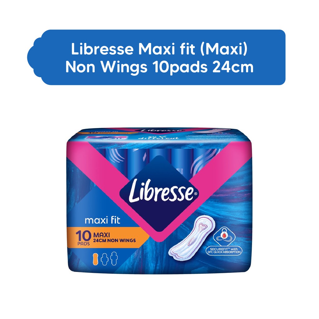 Libresse Maxi Fit Series Sanitary Pads (24cm/32cm) Tuala Haid