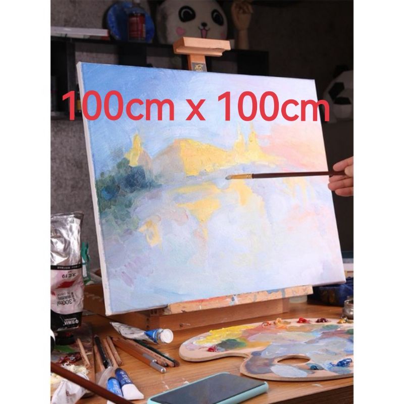 [Part 4/4] 100cmx100cm Stretched Linen Blend Canvas (280gsm) for ...