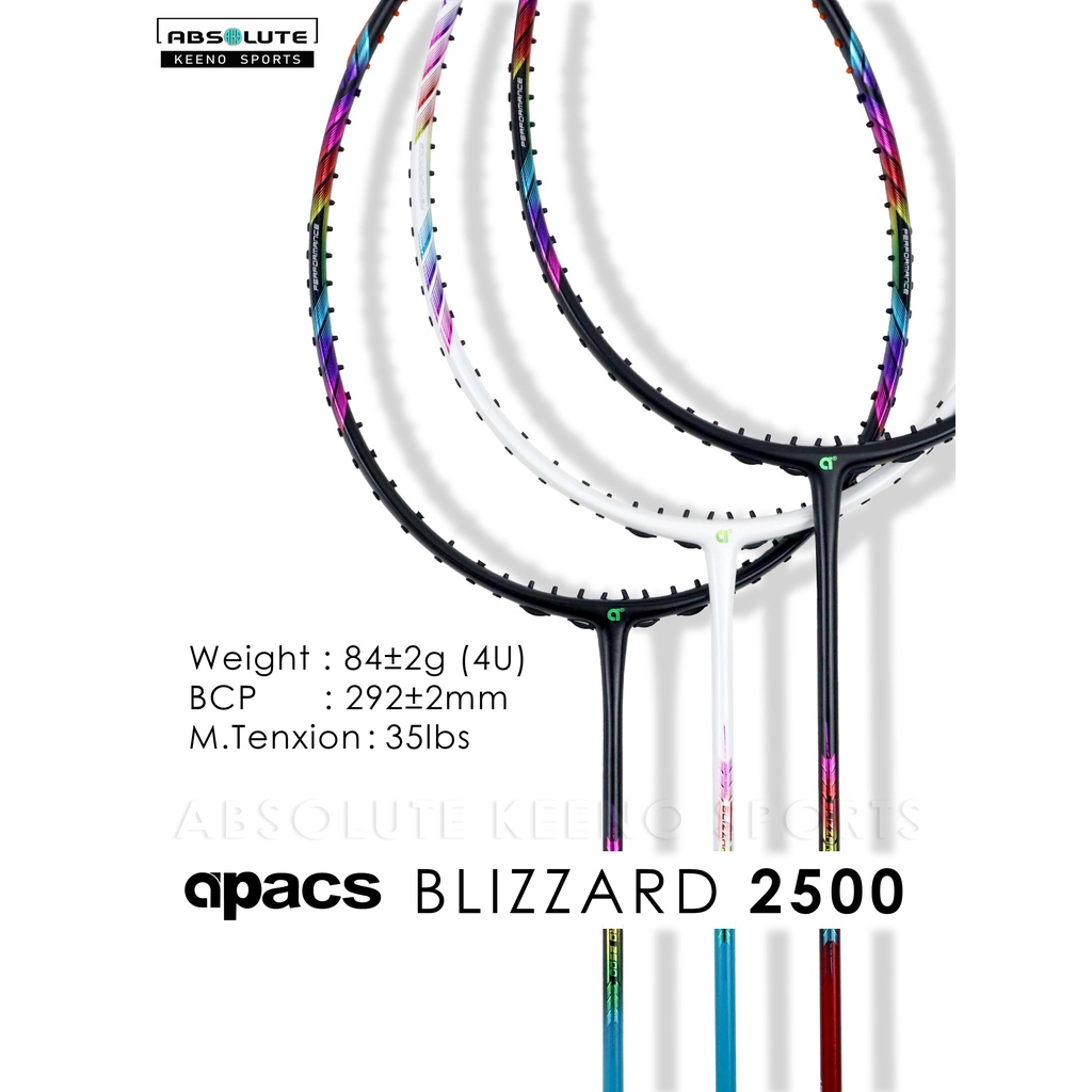 APACS BLIZZARD 2500 Badminton Racket | Shopee Malaysia