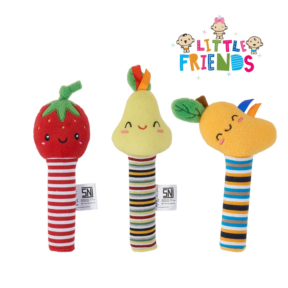 Little Friend Rattle Stick Fruits - LFR2310 LFR2320 LFR2330 | Shopee ...