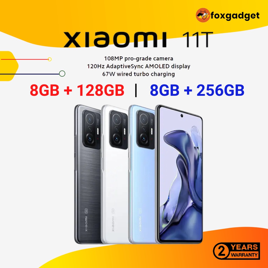 Xiaomi 11T 5G | 8GB RAM + 256GB ROM /128GB ROM | Cinemagic | 120Hz ...