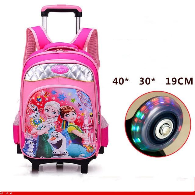 Ready stock Frozen trolley bag cute cartoon children trolley