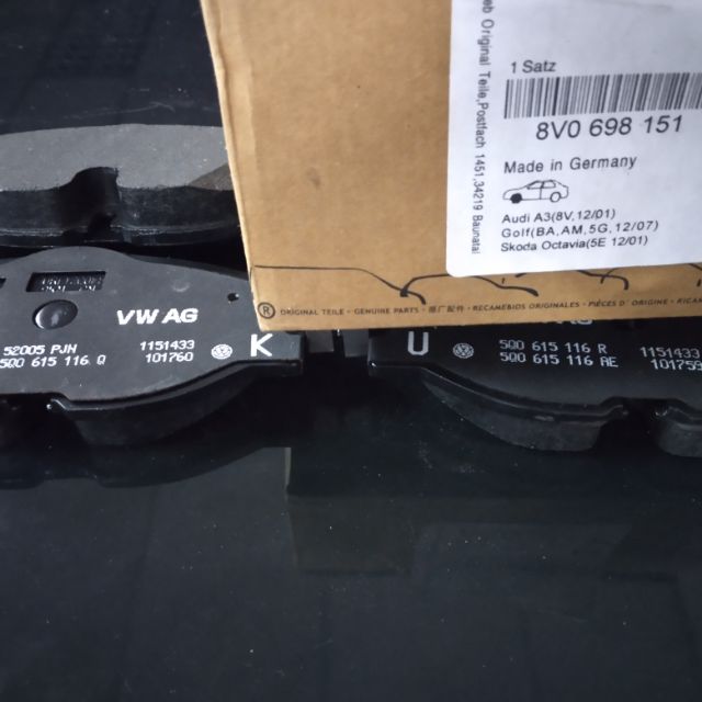 BRAKE PAD AUDI ( FRONT ) 8V0698151 | Shopee Malaysia