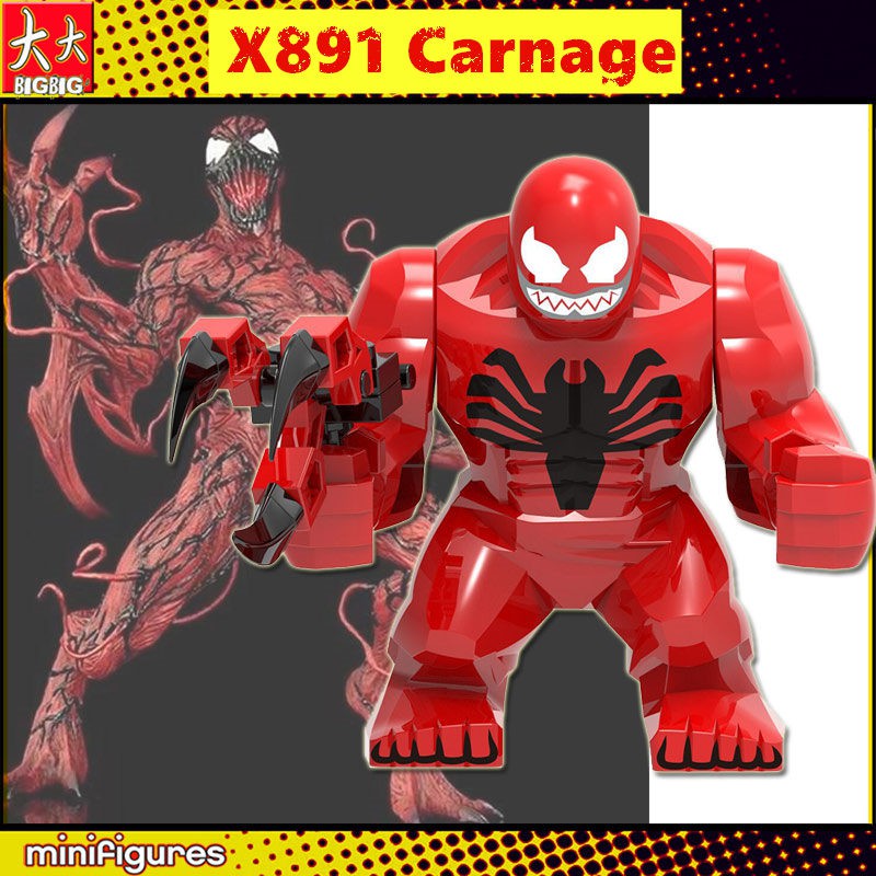Venom Carnage Building Blocks Mini Action Figure Compatible XH891 ...