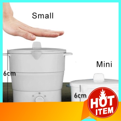 [ Local Ready Stocks ] Portable Folding Electric Pot Travel Cooking Pot ...