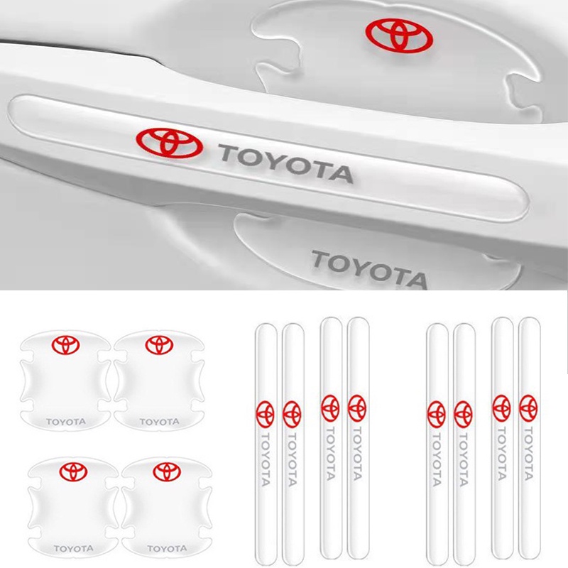 [Toyota] 12pcs Toyota Car Door Handle Protector Cover Inner Bowl Anti ...