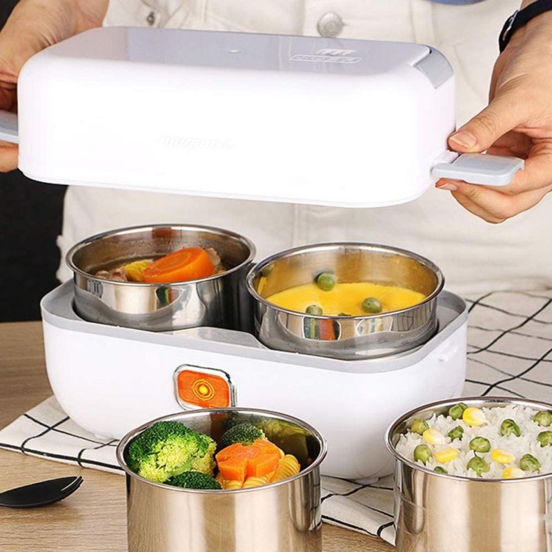 1 Cup Mini Rice Cooker Steamer Office Car Cooking Soup Porridge Electric  Lunch Box 12V