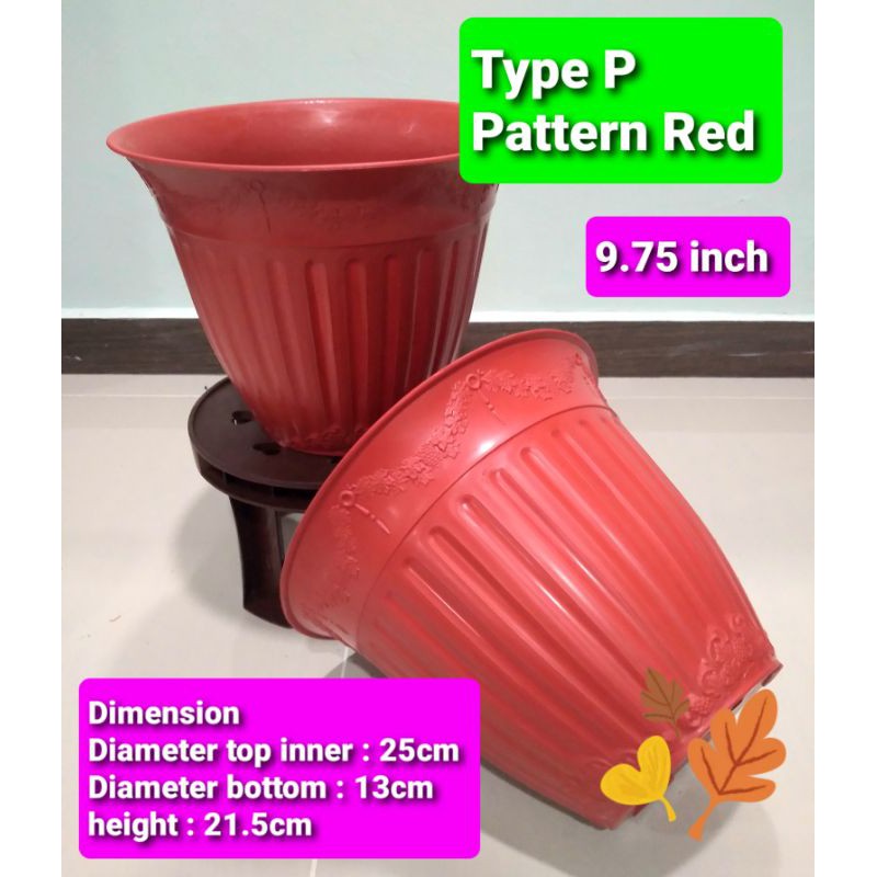 💥new💥23 ~ 25 Cm 👍flower Pot Pasu Bunga Pasu Bulat Pasu Besar Big Flower 