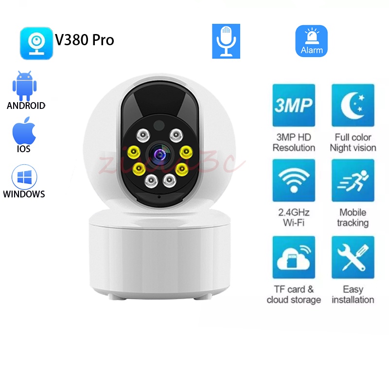 1080P 3MP Smart Mini WiFi IP Camera Indoor Wireless Security Home CCTV ...