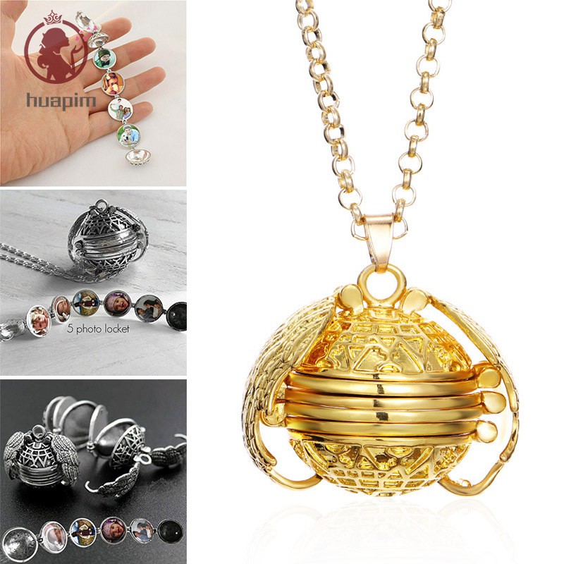 Expanding 5 photo on sale locket