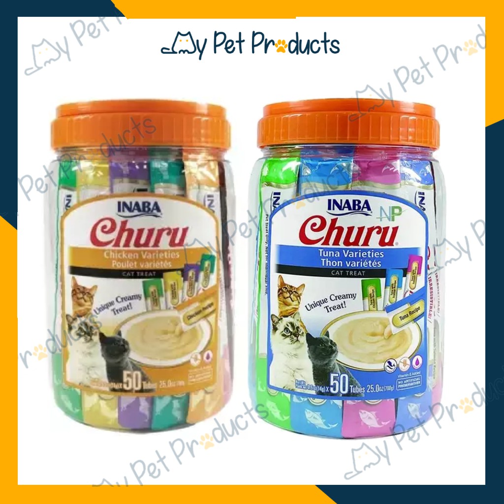 INABA CHURU 14G X 50 STICKS [ASSORTED FLAVORS] - LOCAL SELLER | Shopee ...
