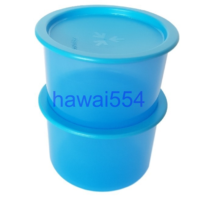 Tupperware One Touch Topper Junior 600ml blue color ( Set of 2 ...