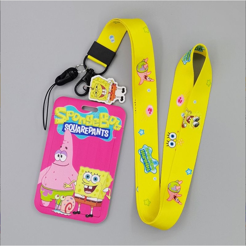 Spongebob Squarepants Pie Star Octopus Cartoon Anime Card Holder Easycard Identification Id 9895