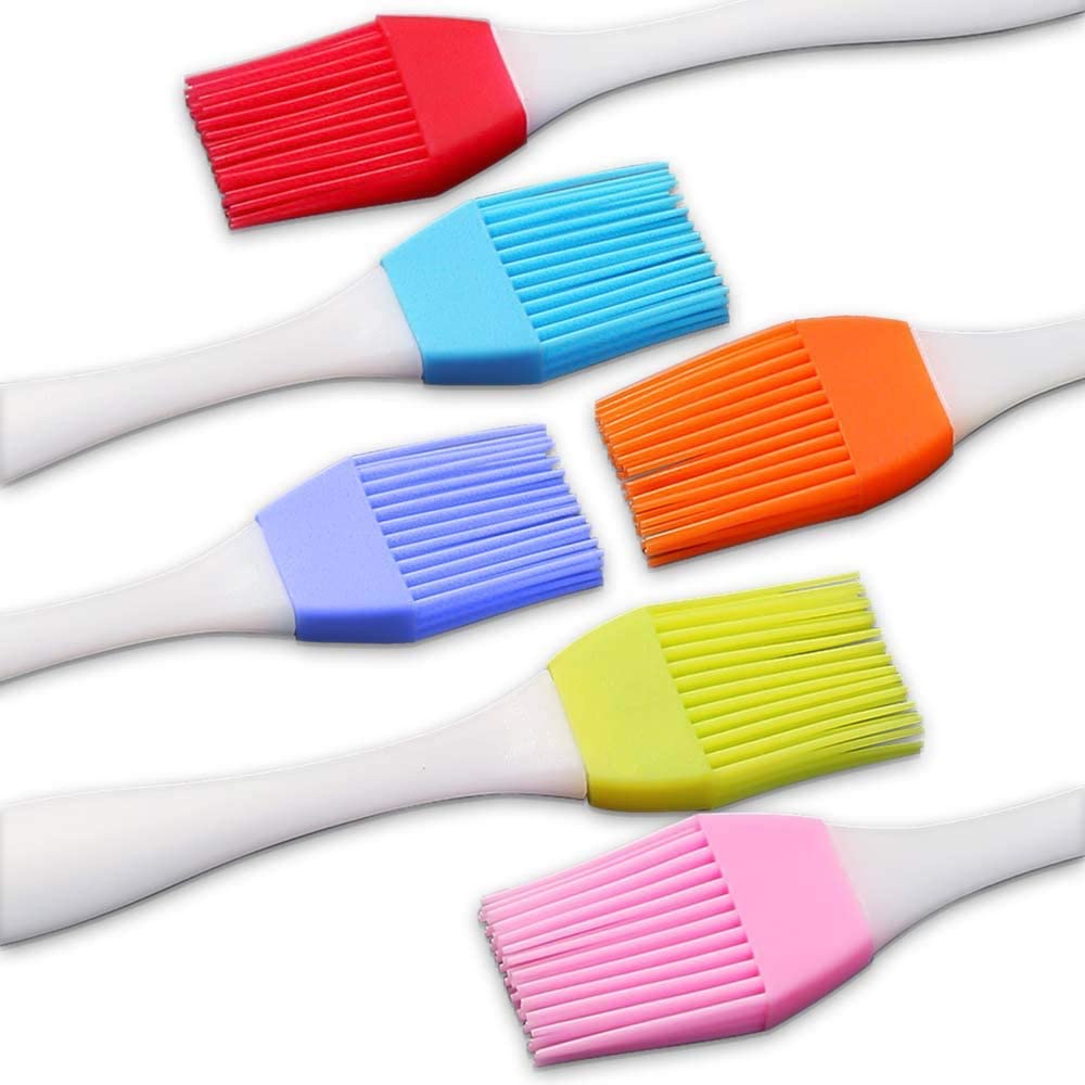 6 Pieces Pastry Brush for Baking, Silicone Basting Brush for Cooking