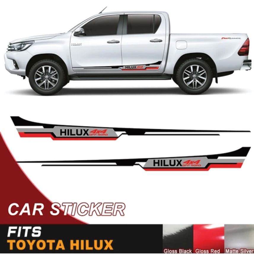 DECALS 4X4 VINYL GRAPHICS STICKERS KIT FOR FOR TOYOTA HILUX REVO 2015 ...