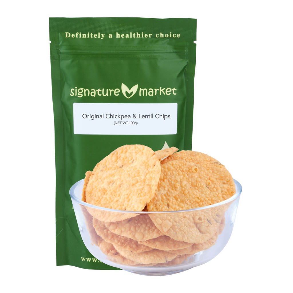 Signature Market Original Chickpea & Lentil Chips (100g) | Shopee Malaysia