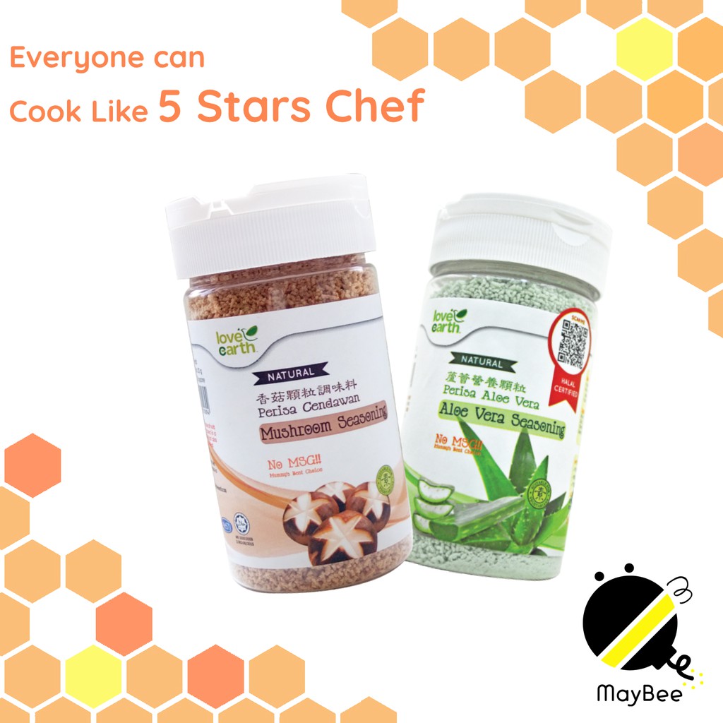 Love Earth Mushroom Seasoning Aloe Vera Seasoning 150g [Halal & Natural